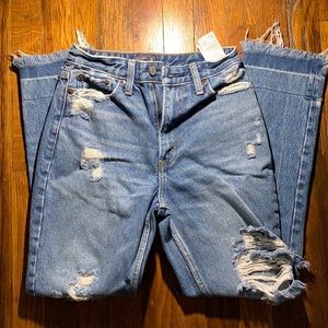 Abercrombie and Fitch girlfriend fit jeans